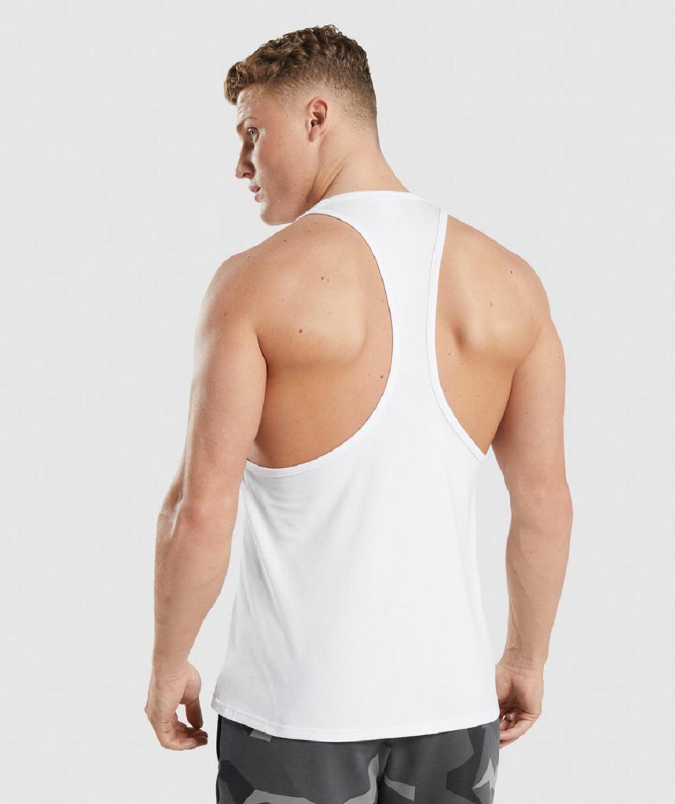 Gymshark Critical Muške Stringers Bijele | HR 2556VRW